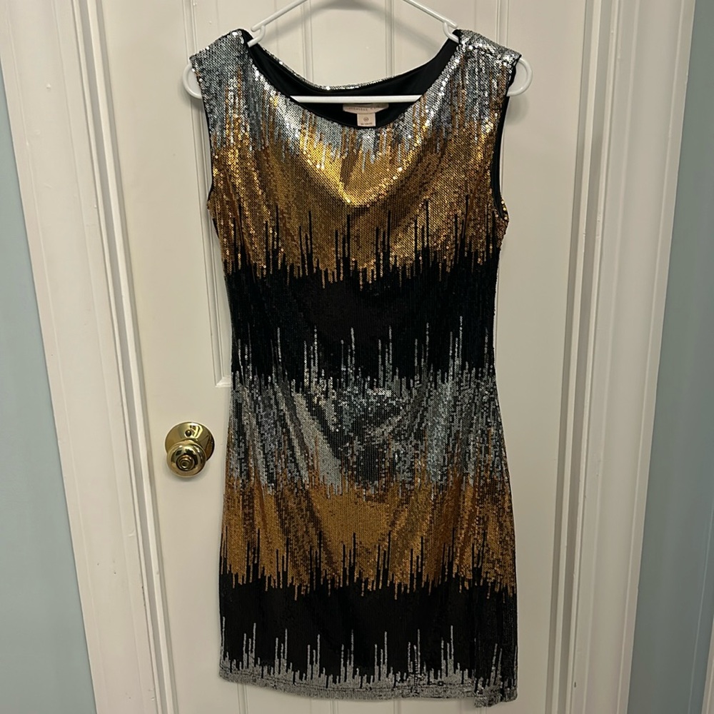 Jonathan Martin sequin sheath dress, size 6, NWT